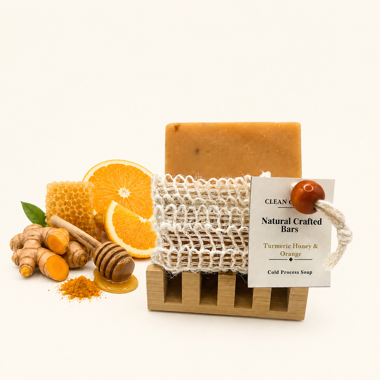 Clean Culture™ Turmeric Honey & Orange Face Bar