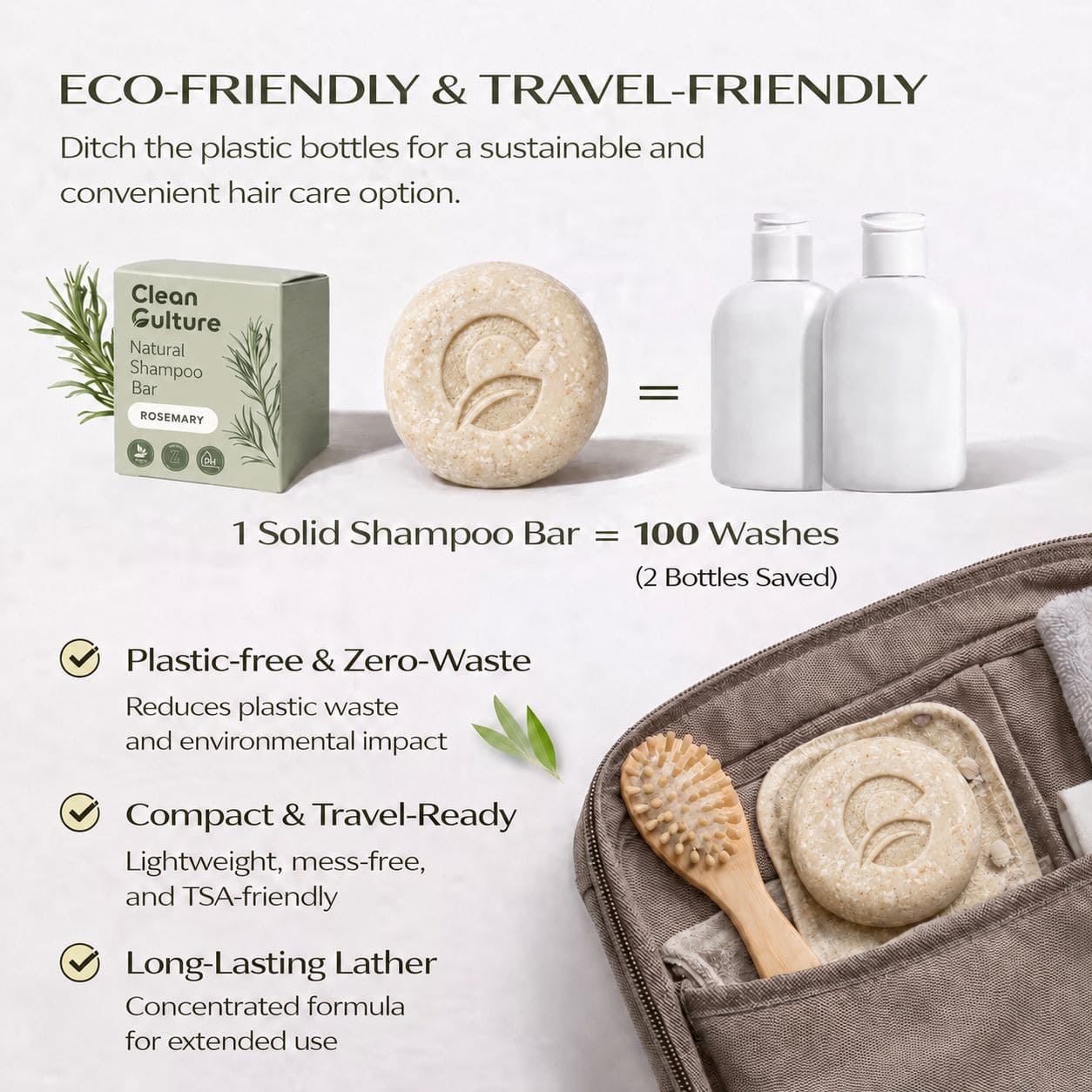 Clean Culture™ Natural Shampoo Bar
