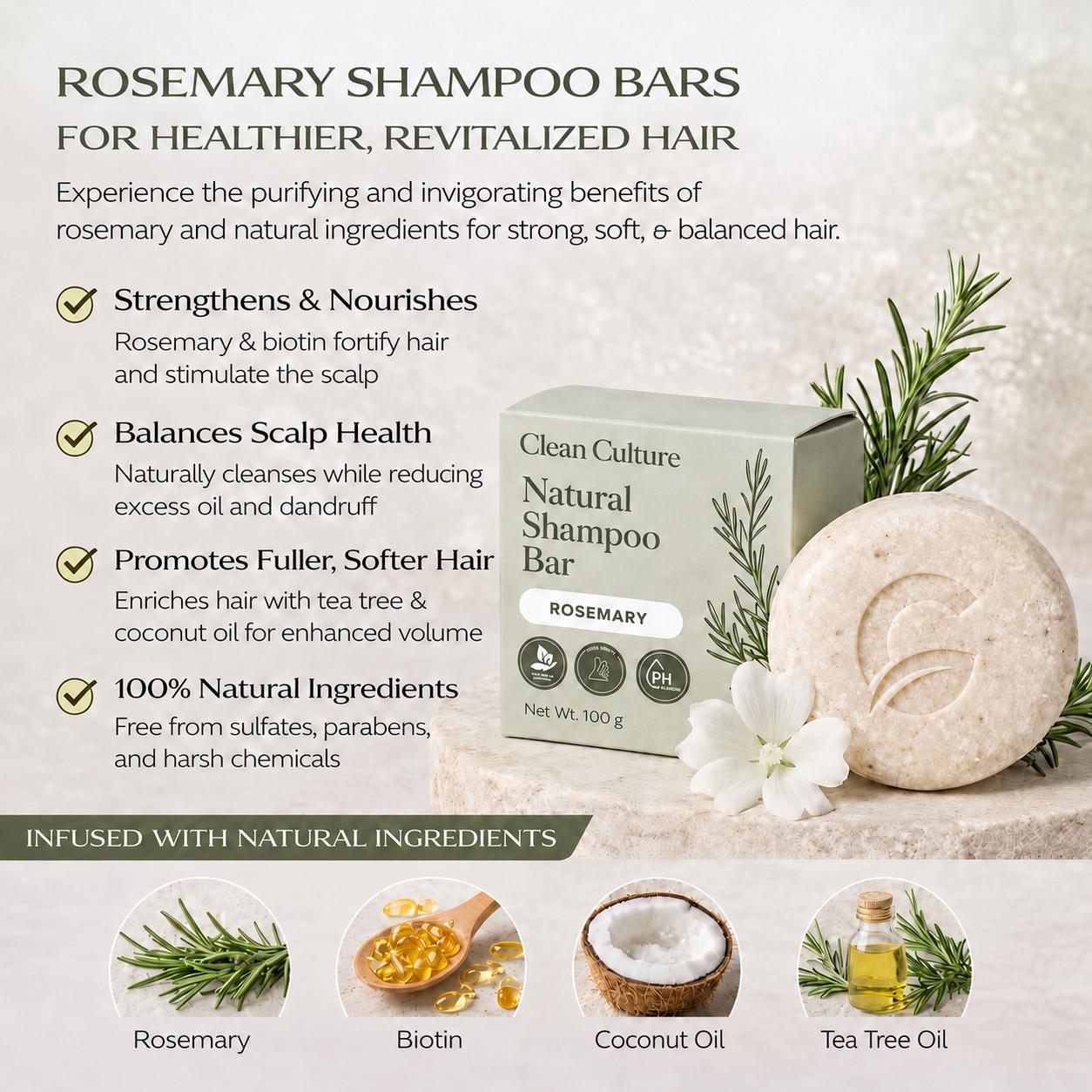 Clean Culture™ Natural Shampoo Bar